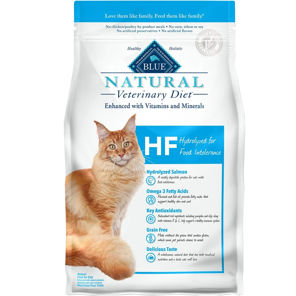 Blue Buffalo Natural Veterinary Diet - HF Hydrolyzed For Food Intolerance Dry Cat Food (4x7 Lb) 1 Blue Buffalo Natural Veterinary Diet - HF Hydrolyzed For Food Intolerance Dry Cat Food (4x7 Lb)