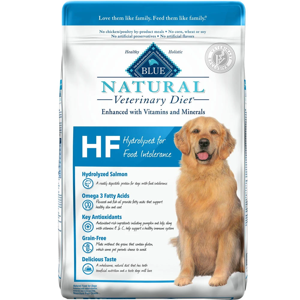 Blue Buffalo Natural Veterinary Diet - HF Hydrolyzed For Food Intolerance Dry Dog Food (22 Lb) 1 Blue Buffalo Natural Veterinary Diet - HF Hydrolyzed For Food Intolerance Dry Dog Food (22 Lb)