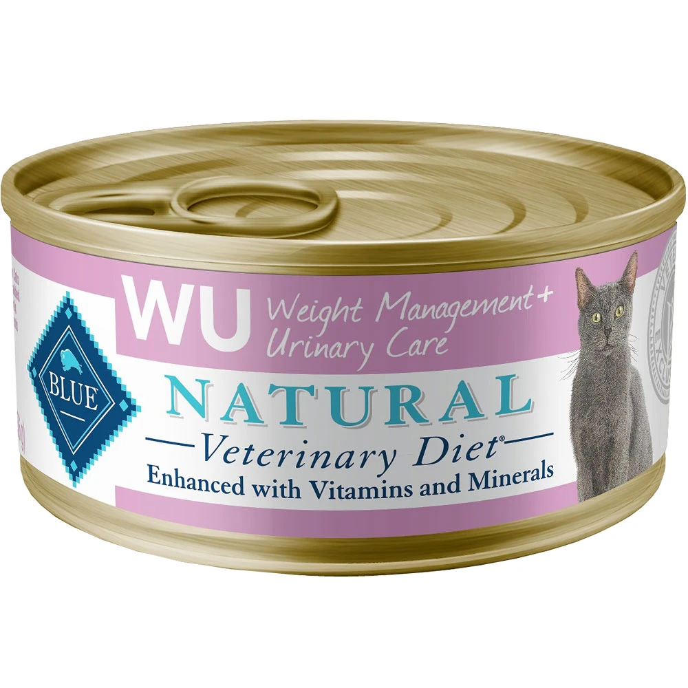 Blue Buffalo Natural Veterinary Diet - W+U Weight Management + Urinary Care Canned Cat Food (24-pack) 1 Blue Buffalo Natural Veterinary Diet - W+U Weight Management + Urinary Care Canned Cat Food (24-pack)