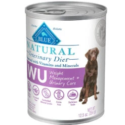 Blue Buffalo Natural Veterinary Diet - W+U Weight Management + Urinary Care Canned Dog Food (12-pack)