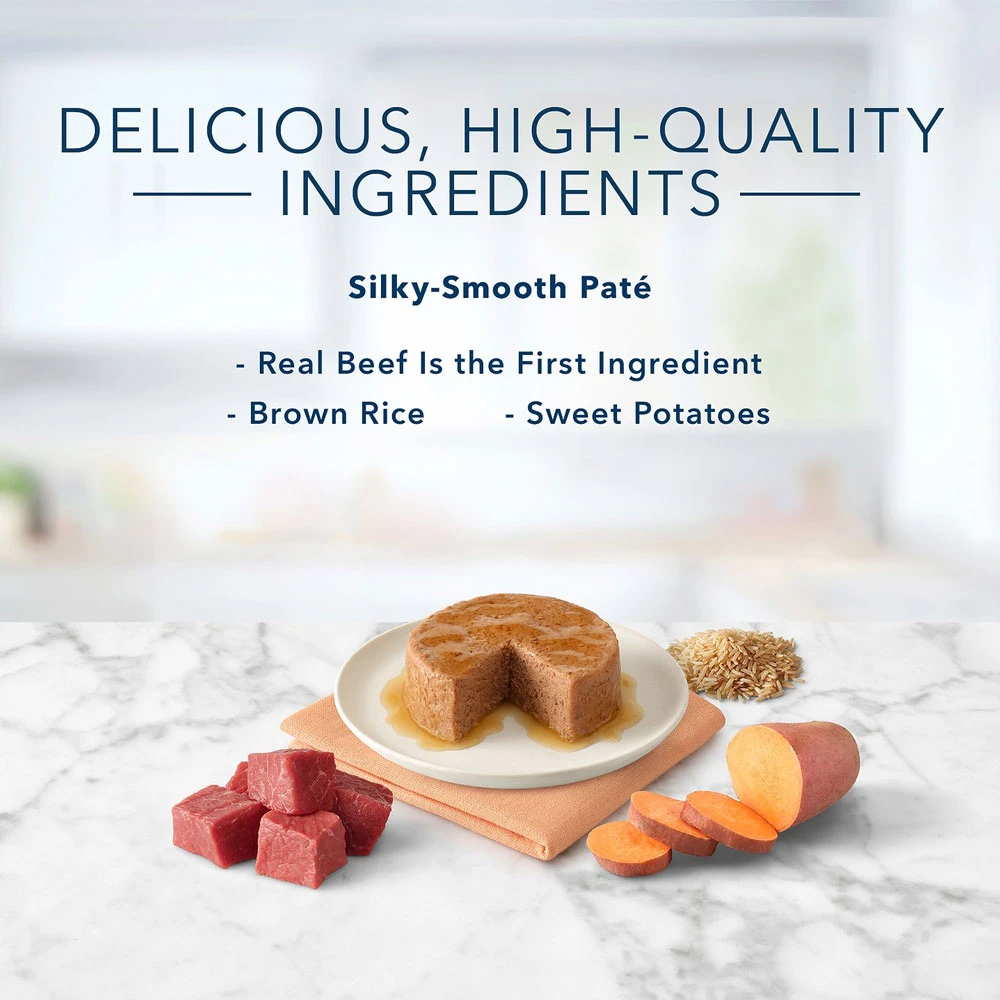 Blue Buffalo Tastefuls Beef Entree Pate Wet Cat Food (5.5oz X 12) 3 Blue Buffalo Tastefuls Beef Entree Pate Wet Cat Food (5.5oz X 12) - Image 3