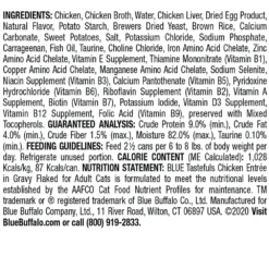 Blue Buffalo Tastefuls Chicken Entree In Gravy Flaked Wet Cat Food (3oz X 12) -Blue Buffalo blue buffalo tastefuls chicken entree in gravy flaked wet cat food 3oz x 12 90