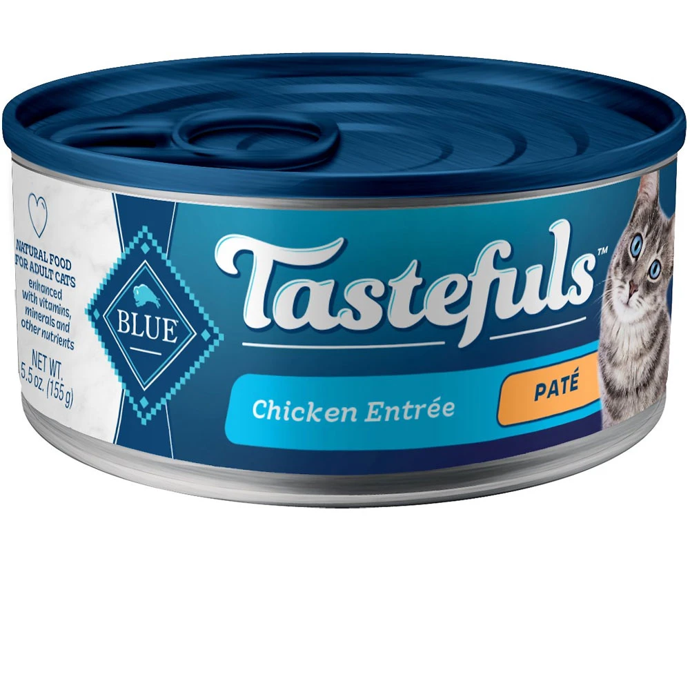 Blue Buffalo Tastefuls Chicken Entree Pate Wet Cat Food (5.5oz X 12) 1 Blue Buffalo Tastefuls Chicken Entree Pate Wet Cat Food (5.5oz X 12)