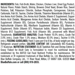 Blue Buffalo Tastefuls Fish & Shrimp Entree In Gravy Flaked Wet Cat Food (3oz X 12) 9 Blue Buffalo Tastefuls Fish & Shrimp Entree In Gravy Flaked Wet Cat Food (3oz X 12) -Blue Buffalo blue buffalo tastefuls fish shrimp entree in gravy flaked wet cat food 3oz x 12 84