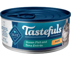 Blue Buffalo Tastefuls Ocean Fish & Tuna Entree Pate Wet Cat Food (5.5oz X 12)