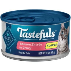 Blue Buffalo Tastefuls Salmon Entree In Gravy Flaked Wet Cat Food (3oz X 12)