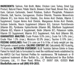 Blue Buffalo Tastefuls Salmon Entree In Gravy Flaked Wet Cat Food (3oz X 12) -Blue Buffalo blue buffalo tastefuls salmon entree in gravy flaked wet cat food 3oz x 12 83