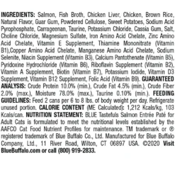 Blue Buffalo Tastefuls Salmon Entree Pate Wet Cat Food (5.5oz X 12) 8 Blue Buffalo Tastefuls Salmon Entree Pate Wet Cat Food (5.5oz X 12) -Blue Buffalo blue buffalo tastefuls salmon entree pate wet cat food 5 5oz x 12 85