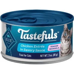 Blue Buffalo Tastefuls Tender Morsels Chicken Entree Wet Cat Food (3oz X 12)