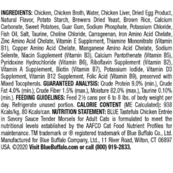 Blue Buffalo Tastefuls Tender Morsels Chicken Entree Wet Cat Food (3oz X 12) -Blue Buffalo blue buffalo tastefuls tender morsels chicken entree wet cat food 3oz x 12 84