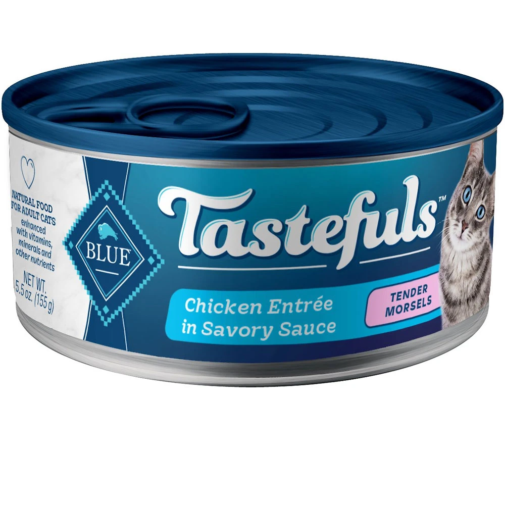 Blue Buffalo Tastefuls Tender Morsels Chicken Entree Wet Cat Food (5.5 Oz X 12) 1 Blue Buffalo Tastefuls Tender Morsels Chicken Entree Wet Cat Food (5.5 Oz X 12)