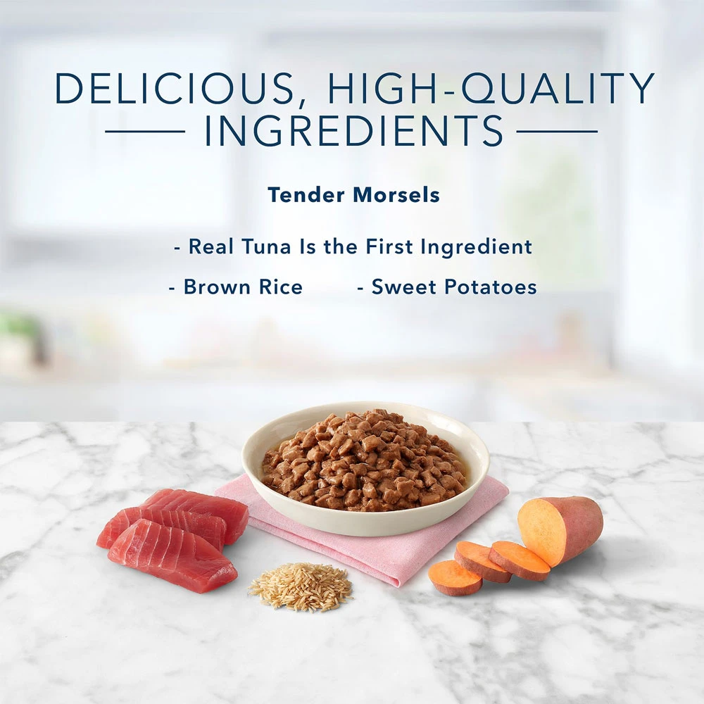 Blue Buffalo Tastefuls Tender Morsels Tuna Entree Wet Cat Food (3oz X 24) 2 Blue Buffalo Tastefuls Tender Morsels Tuna Entree Wet Cat Food (3oz X 24) - Image 2