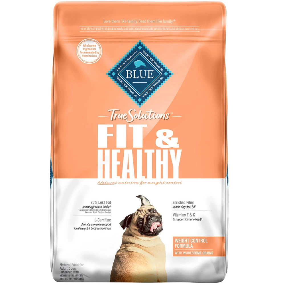 Blue Buffalo True Solutions Fit & Healthy Weight Control Formula Dry Dog Food (4 Lb) 1 Blue Buffalo True Solutions Fit & Healthy Weight Control Formula Dry Dog Food (4 Lb)