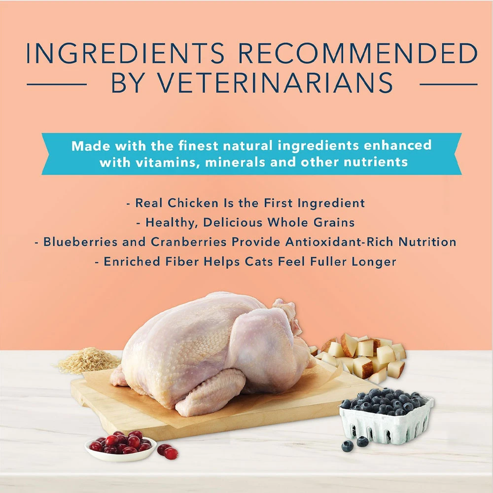 Blue Buffalo True Solutions Fit & Healthy Weight Control Formula Recipe Dry Cat Food (11 Lb) 4 Blue Buffalo True Solutions Fit & Healthy Weight Control Formula Recipe Dry Cat Food (11 Lb) - Image 4