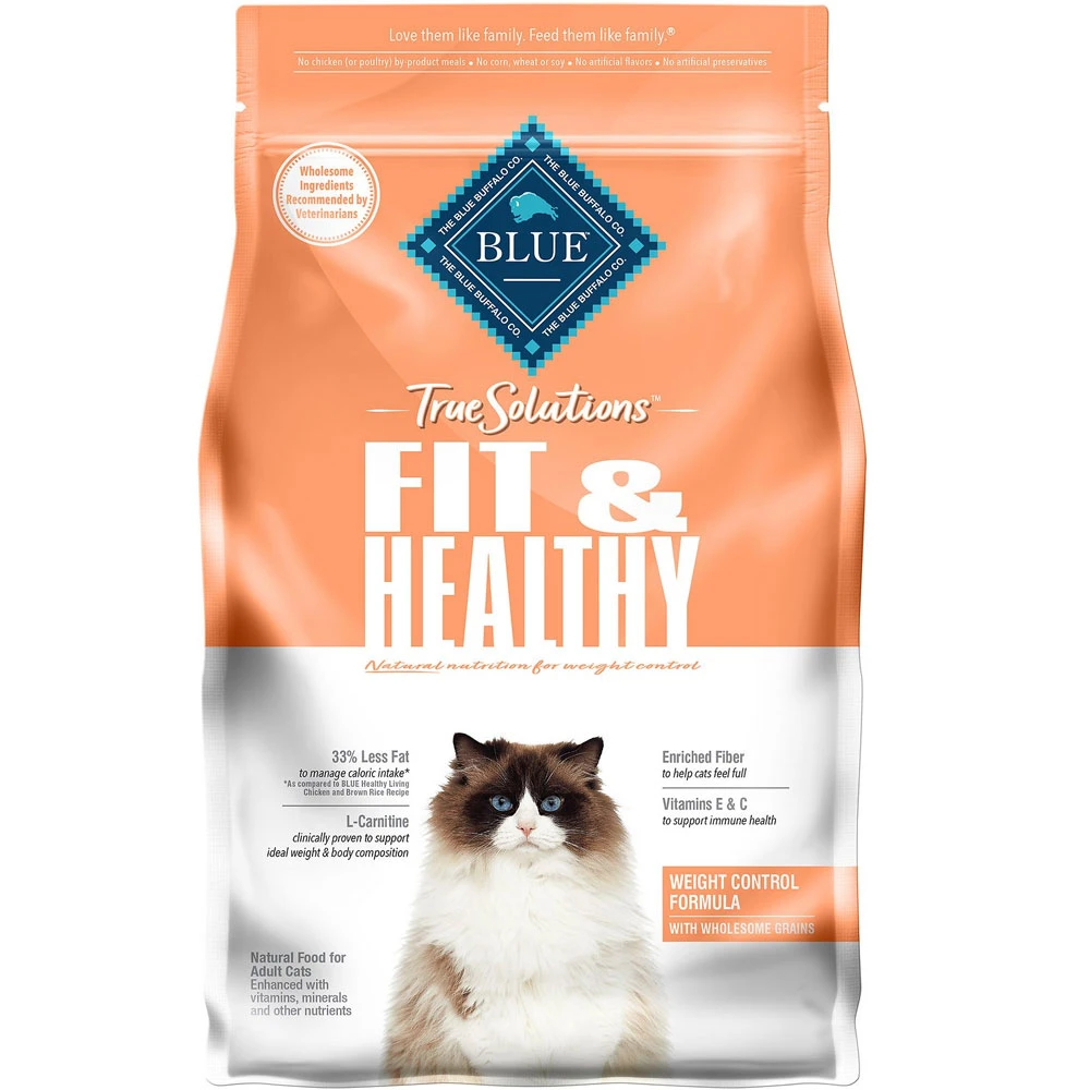 Blue Buffalo True Solutions Fit & Healthy Weight Control Formula Recipe Dry Cat Food (11 Lb) 1 Blue Buffalo True Solutions Fit & Healthy Weight Control Formula Recipe Dry Cat Food (11 Lb)