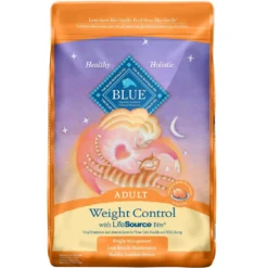 Blue Buffalo Healthy Aging Weight Control Chicken & Brown Rice Recipe Adult Dry Cat Food (15 Lb)