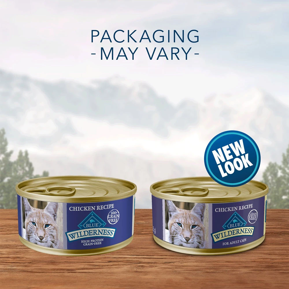 Blue Buffalo Wilderness Chicken Grain-Free Canned Cat Food (3oz X 24) 2 Blue Buffalo Wilderness Chicken Grain-Free Canned Cat Food (3oz X 24) - Image 2