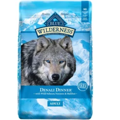Blue Buffalo Wilderness Denali Dinner With Wild Salmon, Venison & Halibut Grain-Free Dry Dog Food (22 Lb)