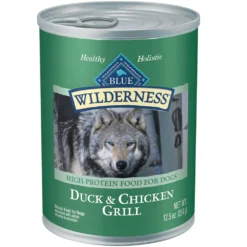 Blue Buffalo Wilderness Duck & Chicken Grill Grain-Free Canned Dog Food (12.5oz X 12)