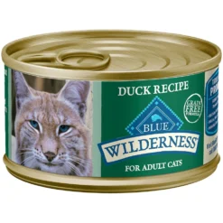 Blue Buffalo Wilderness Duck Grain-Free Canned Cat Food (3oz X 24)