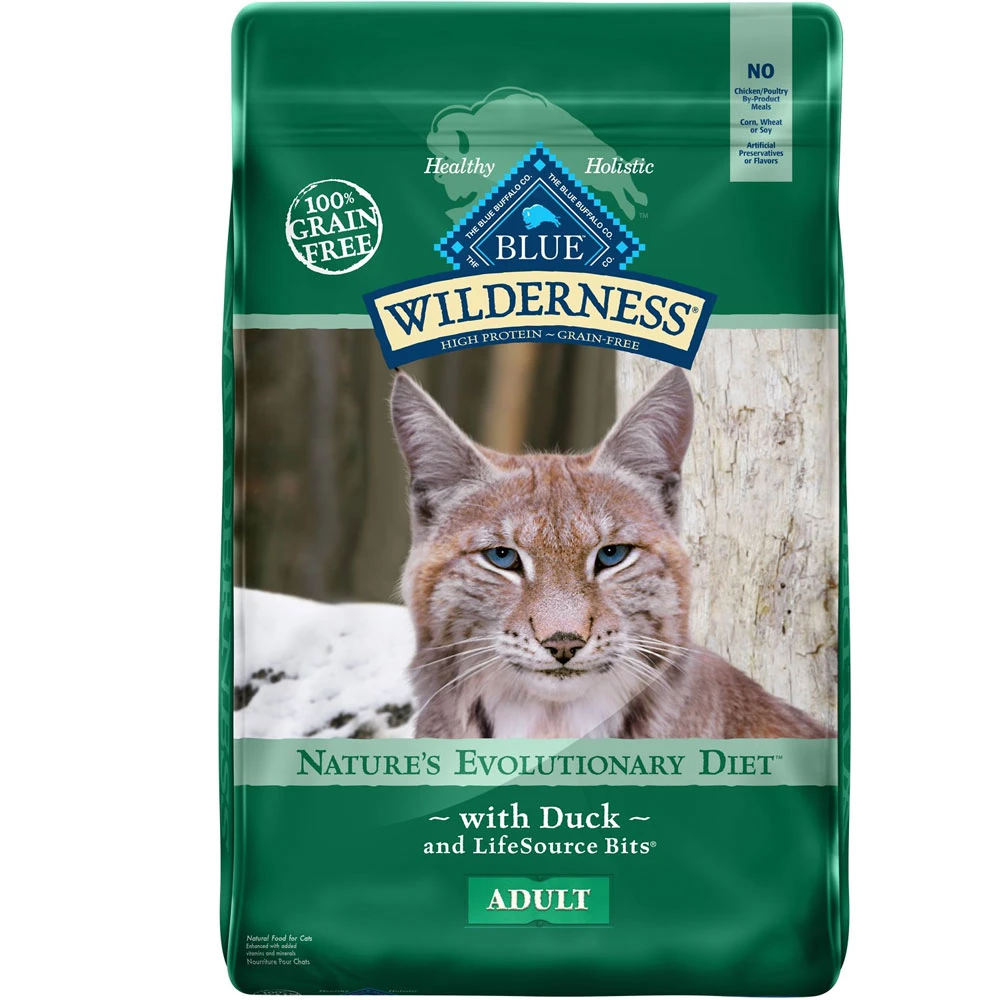 Blue Buffalo Wilderness Grain-Free Duck Recipe For Adult Cats (5 Lb) 1 Blue Buffalo Wilderness Grain-Free Duck Recipe For Adult Cats (5 Lb)