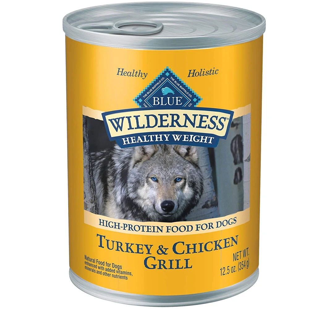 Blue Buffalo Wilderness Healthy Weight Turkey & Chicken Grill Adult Wet Dog Food (12.5oz X 12) 1 Blue Buffalo Wilderness Healthy Weight Turkey & Chicken Grill Adult Wet Dog Food (12.5oz X 12)