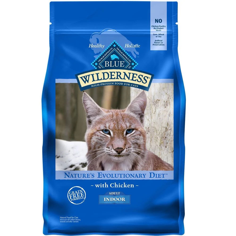 Blue Buffalo Wilderness Indoor Chicken Recipe Grain-Free Dry Cat Food (5 Lb) 1 Blue Buffalo Wilderness Indoor Chicken Recipe Grain-Free Dry Cat Food (5 Lb)