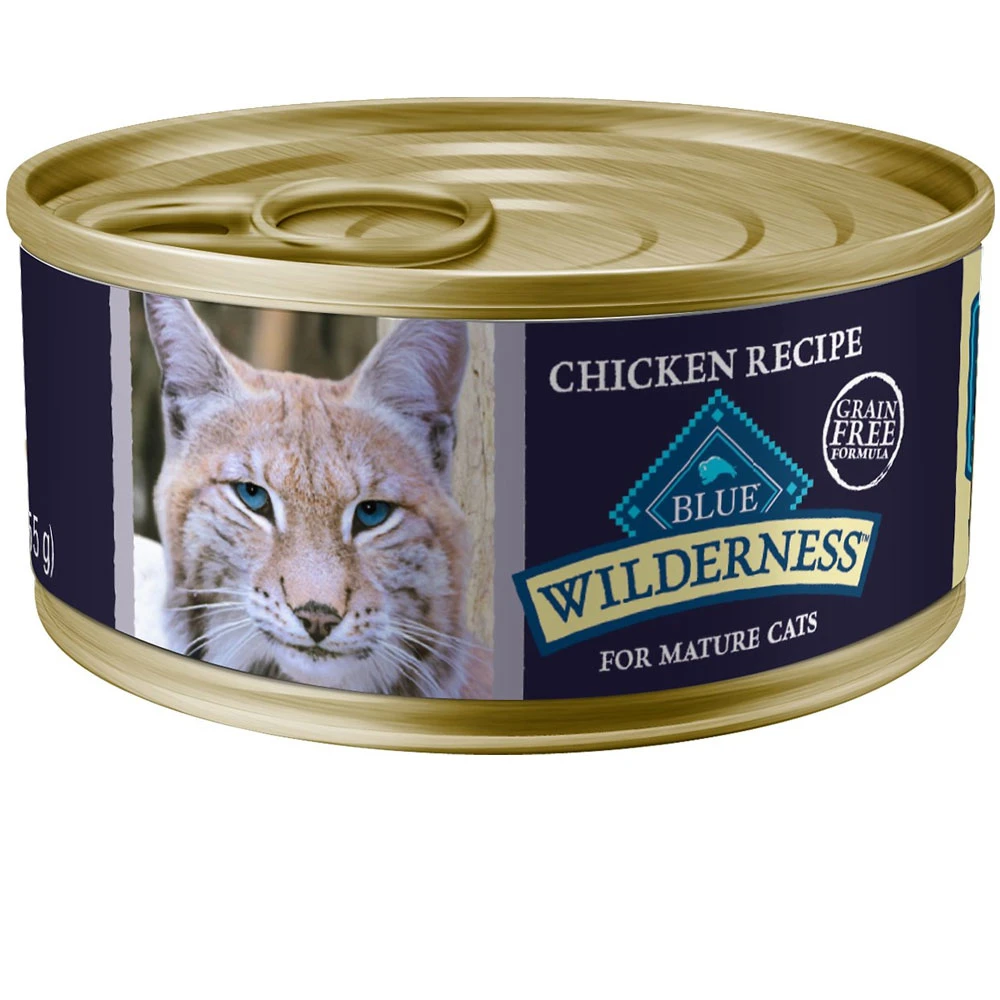 Blue Buffalo Wilderness Mature Chicken Recipe Grain-Free Canned Cat Food (3oz X24) 1 Blue Buffalo Wilderness Mature Chicken Recipe Grain-Free Canned Cat Food (3oz X24)