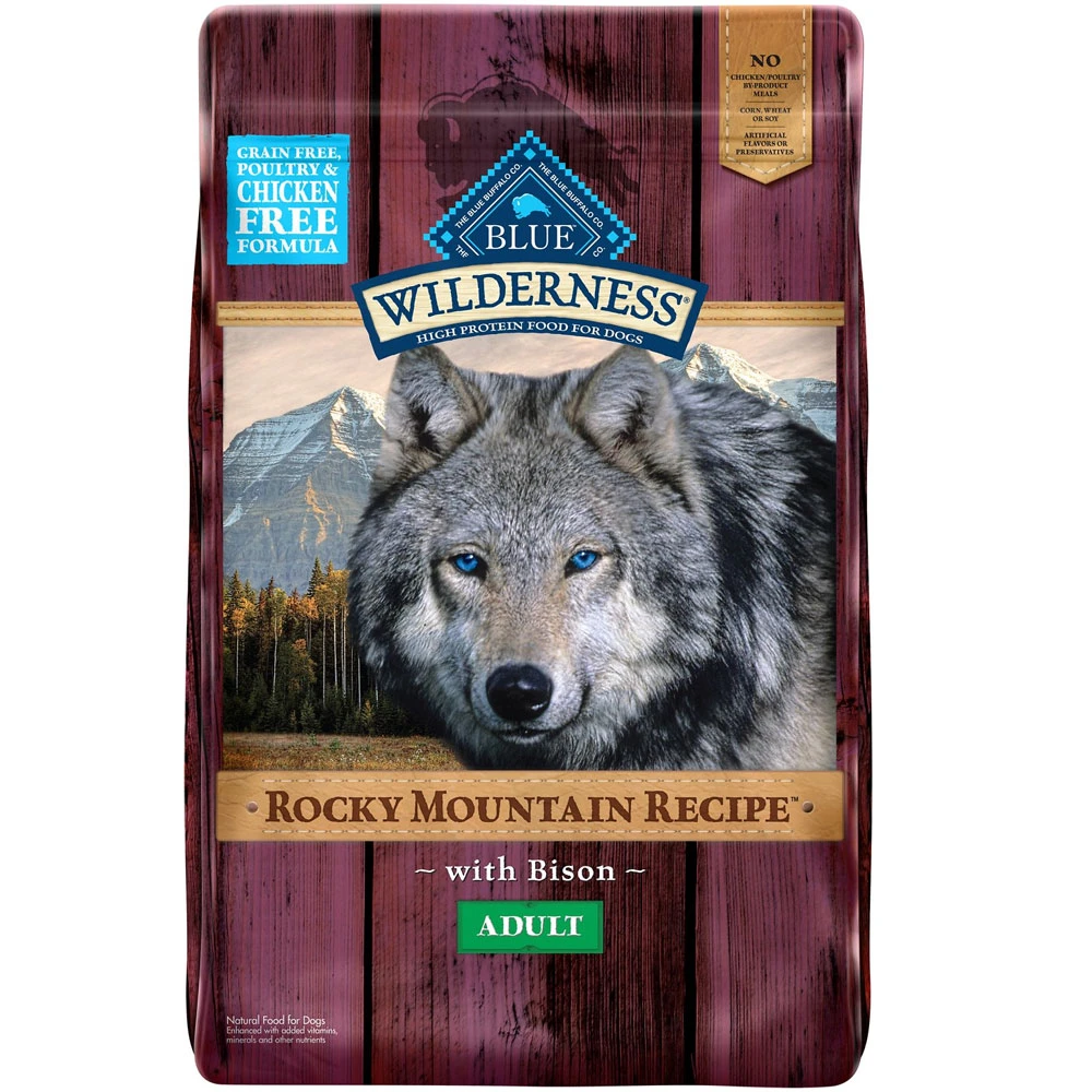 Blue Buffalo Wilderness Rocky Mountain Recipe With Bison Adult Grain-Free Dry Dog Food (22 Lb) 1 Blue Buffalo Wilderness Rocky Mountain Recipe With Bison Adult Grain-Free Dry Dog Food (22 Lb)