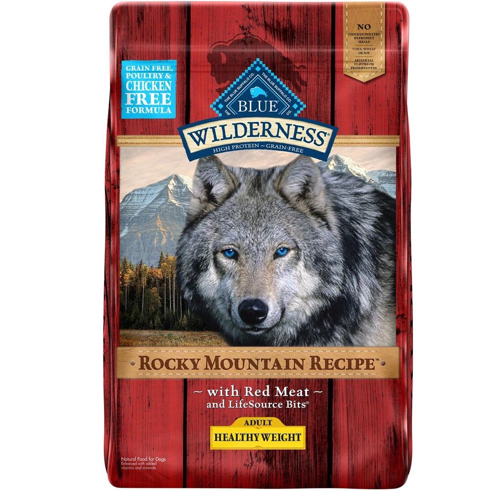 Blue Buffalo Wilderness Rocky Mountain Recipe With Red Meat Healthy Weight Grain-Free Dry Dog Food (22 Lb) 1 Blue Buffalo Wilderness Rocky Mountain Recipe With Red Meat Healthy Weight Grain-Free Dry Dog Food (22 Lb)
