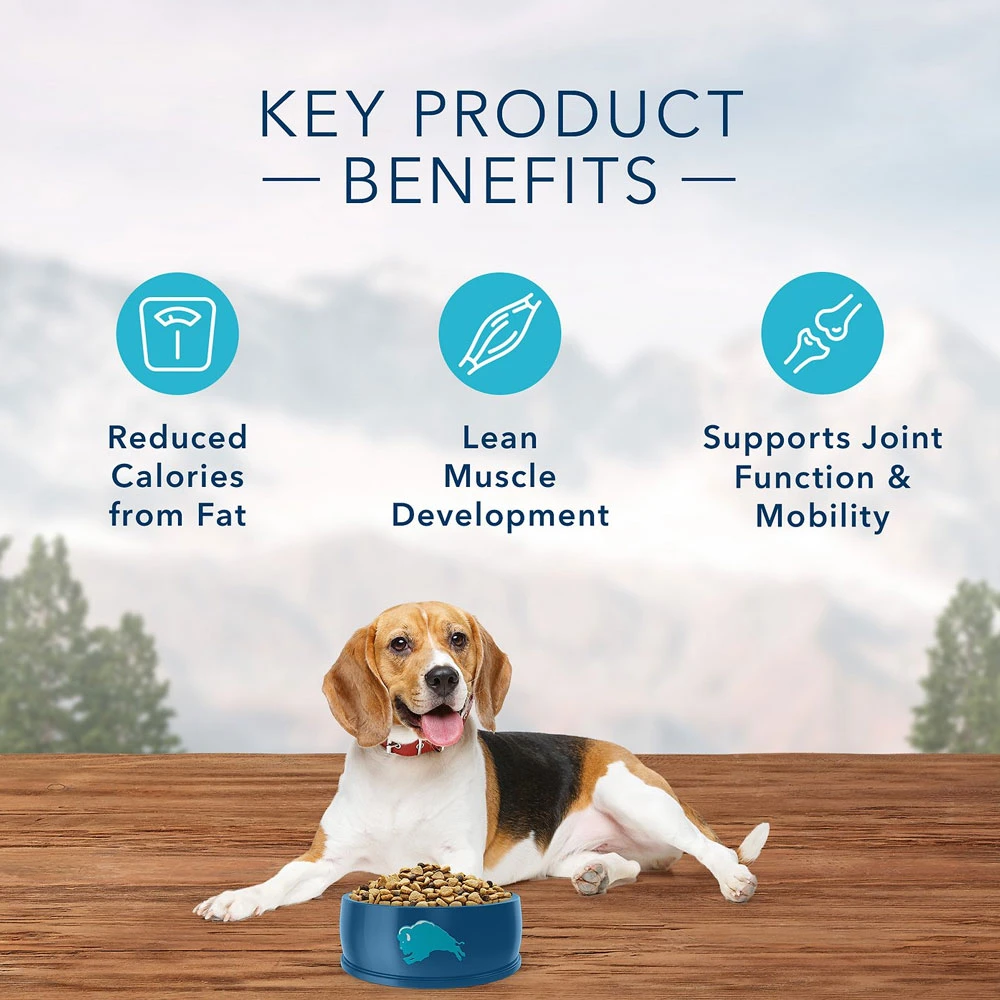 Blue Buffalo Wilderness Rocky Mountain Recipe With Red Meat Healthy Weight Grain-Free Dry Dog Food (22 Lb) 5 Blue Buffalo Wilderness Rocky Mountain Recipe With Red Meat Healthy Weight Grain-Free Dry Dog Food (22 Lb) - Image 5