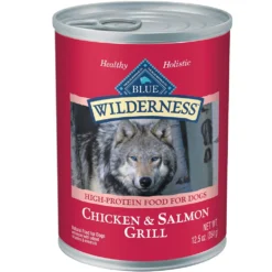 Blue Buffalo Wilderness Salmon & Chicken Grill Grain-Free Canned Dog Food (12.5oz X 12)