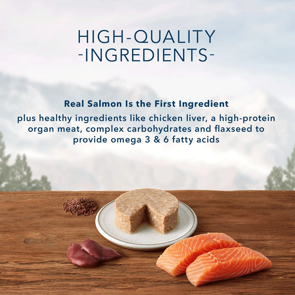 Blue Buffalo Wilderness Salmon Grain-Free Canned Cat Food (12.5oz X 12) 2 Blue Buffalo Wilderness Salmon Grain-Free Canned Cat Food (12.5oz X 12) - Image 2