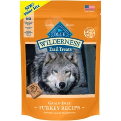 Blue Buffalo Wilderness Trail Treats Grain-Free Turkey Biscuits Dog Treats, 10-oz Bag