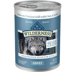 Blue Buffalo Wilderness Turkey & Chicken Grill With Oats & Barley Adult Wet Dog Food (12.5oz X 12)