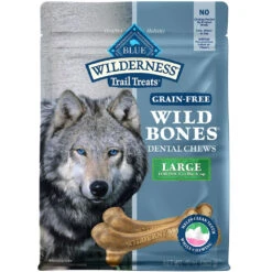 Blue Buffalo Wilderness Wild Bones Grain-Free Large Dental Dog Treats, 10-oz Count Varies