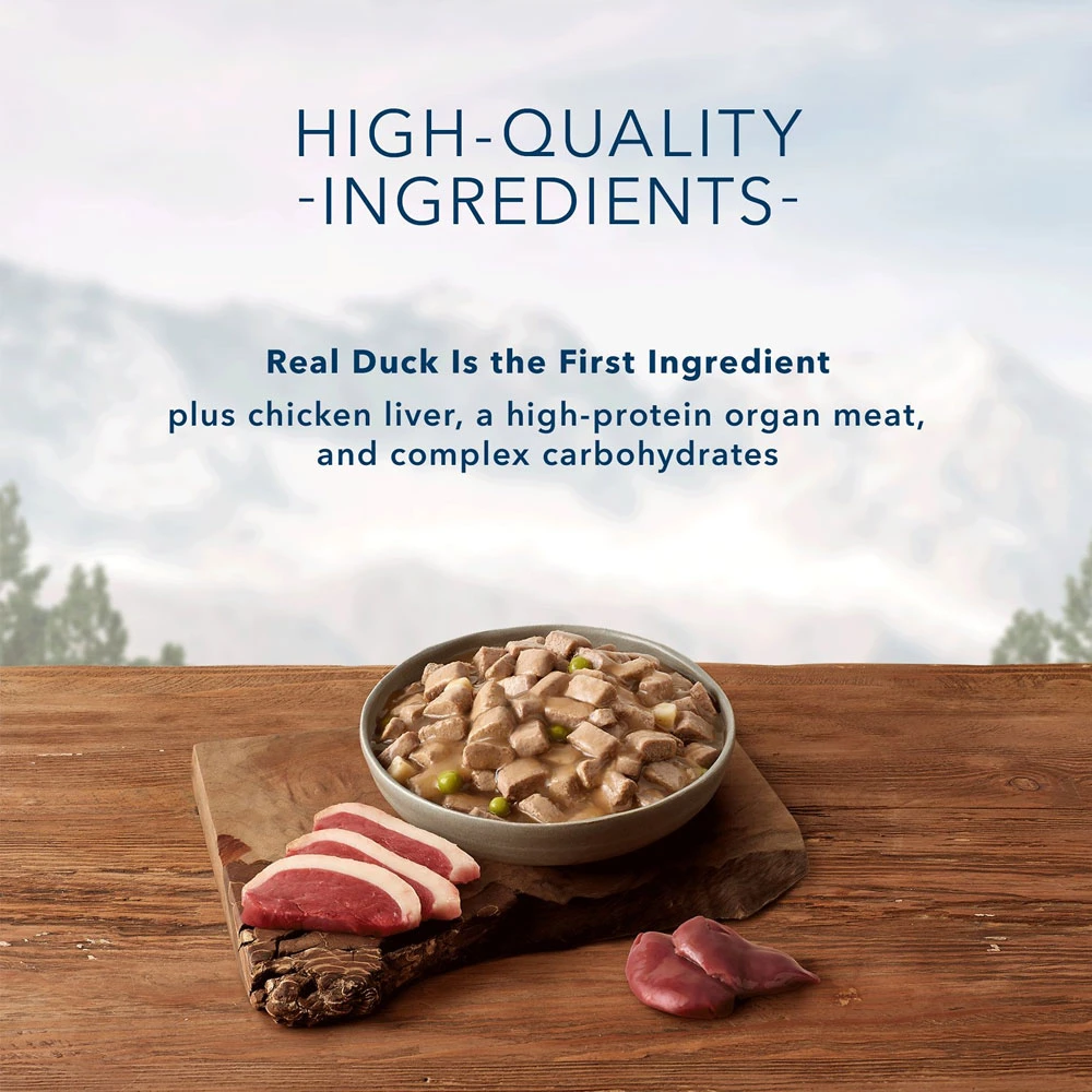 Blue Buffalo Wilderness Wolf Creek Stew Hearty Duck Stew Grain-Free Adult Canned Dog Food (12.5oz X 12) 3 Blue Buffalo Wilderness Wolf Creek Stew Hearty Duck Stew Grain-Free Adult Canned Dog Food (12.5oz X 12) - Image 3